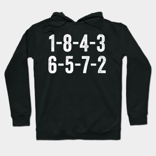 1843 Hoodie - 1-8-4-3-6-5-7-2 Firing Order Funny by LMW Art